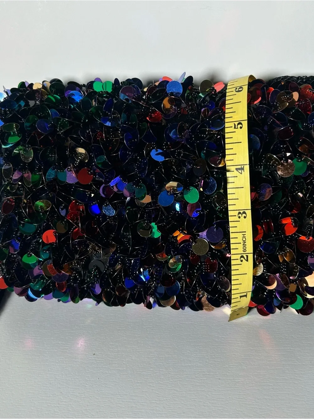 Vintage Beaded DELILL Sequin Handbag Clutch Bronze Multicolor Hand Made Purse